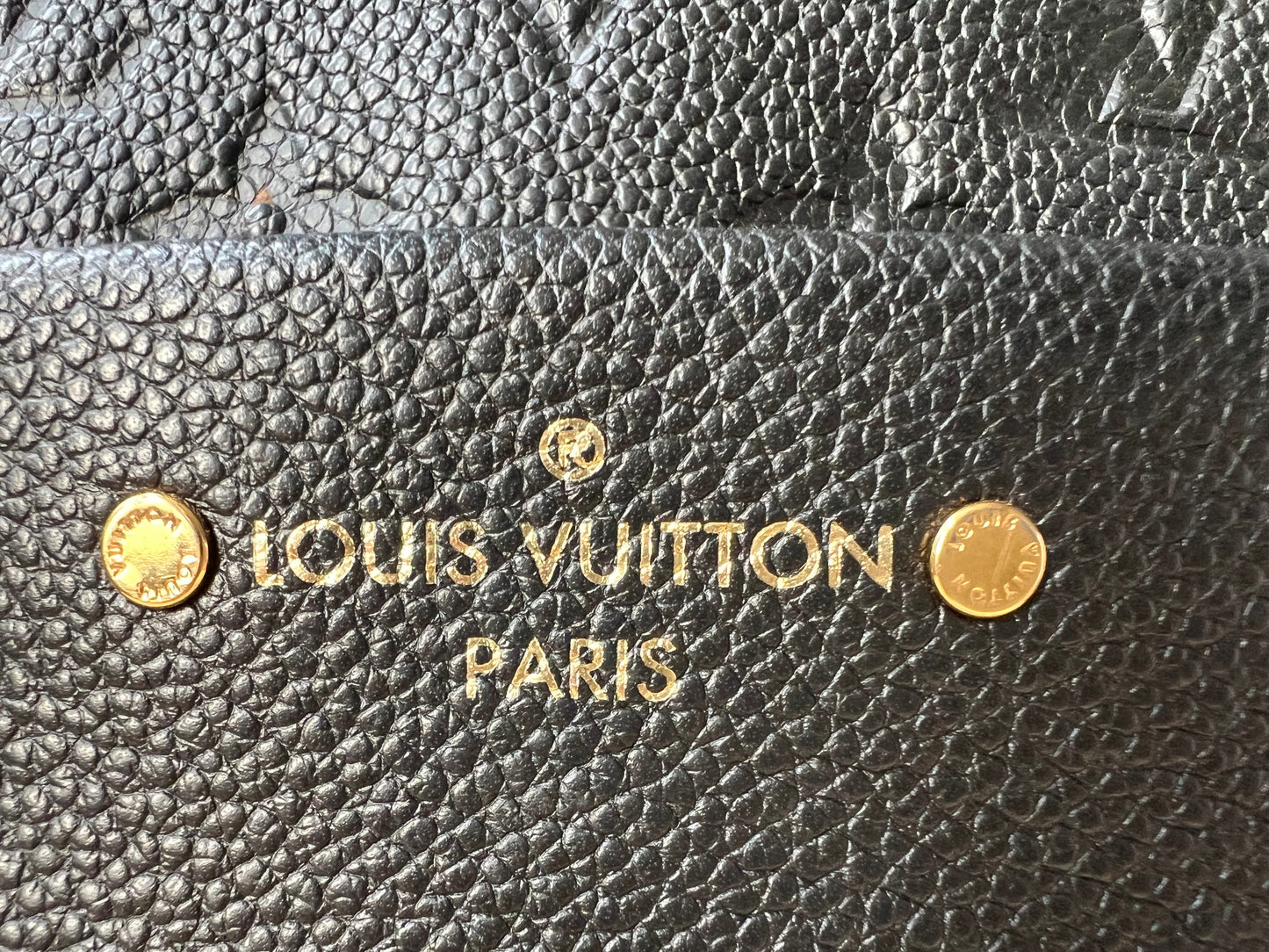 Louis Vuitton Sarbonne Backpack Black Empreinte