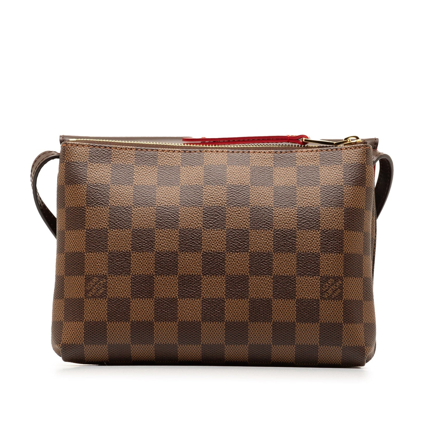 Brown Louis Vuitton Damier Ebene Twice Crossbody Bag