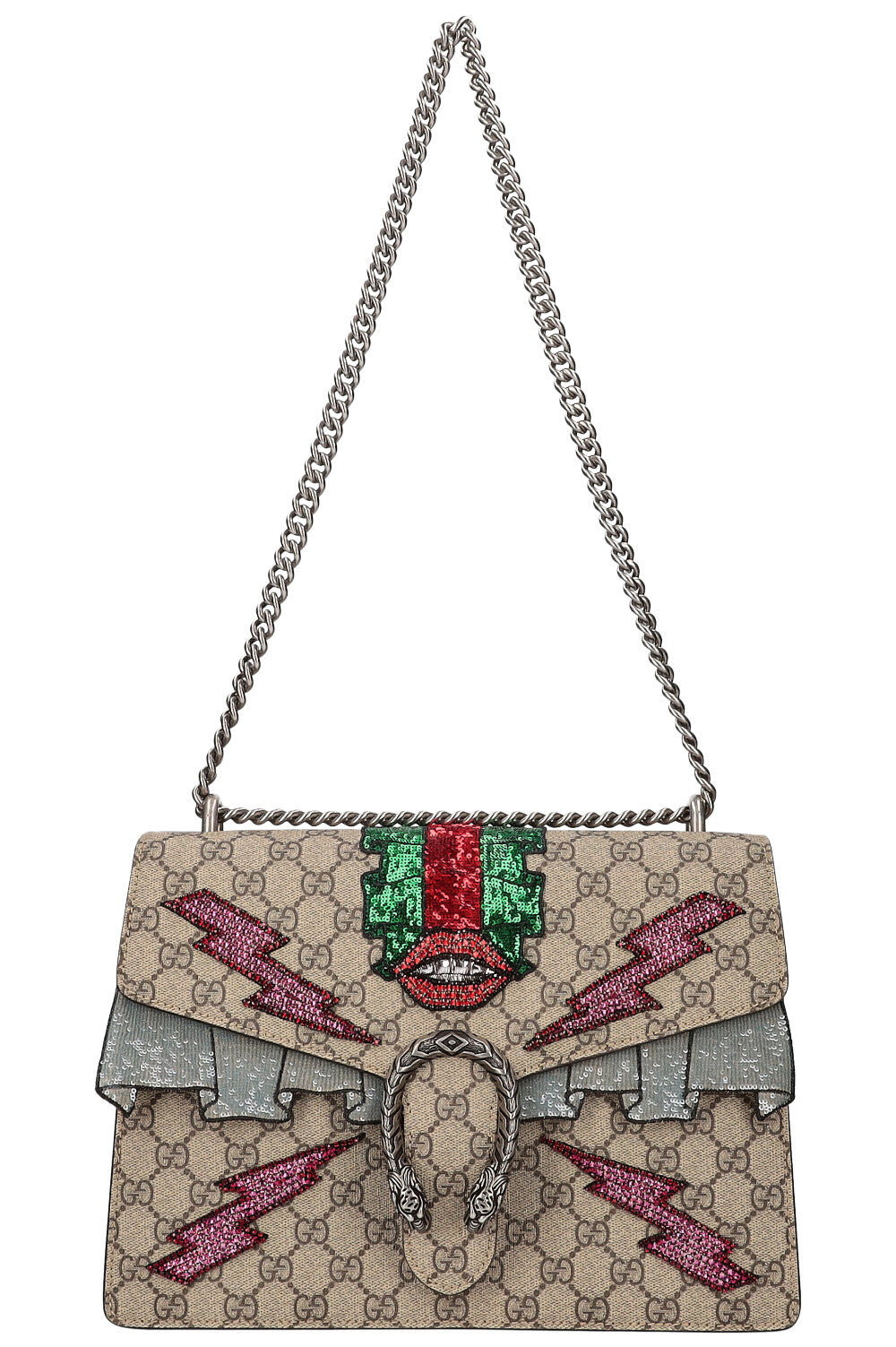 GUCCI Dionysus Supreme Canvas Crossbody Bag