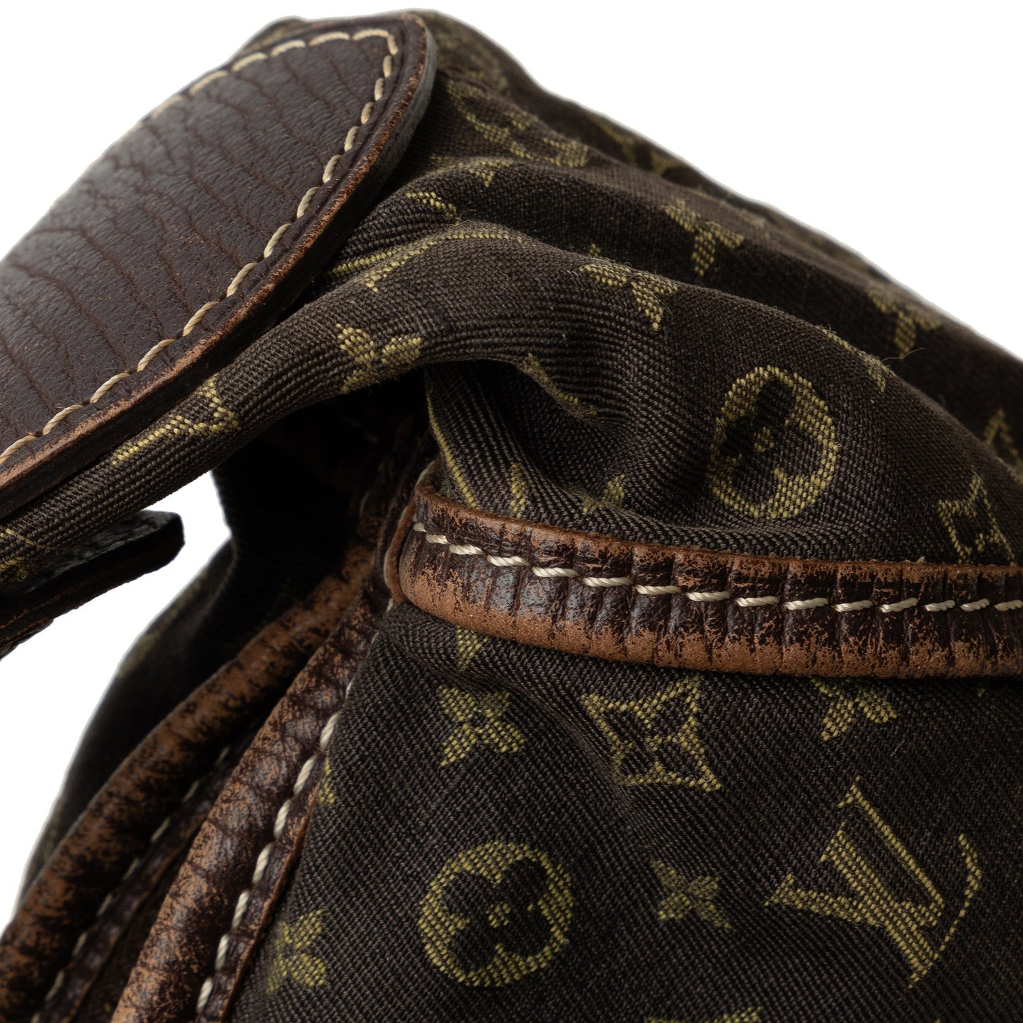 Brown Louis Vuitton Monogram Mini Lin Manon MM Shoulder Bag