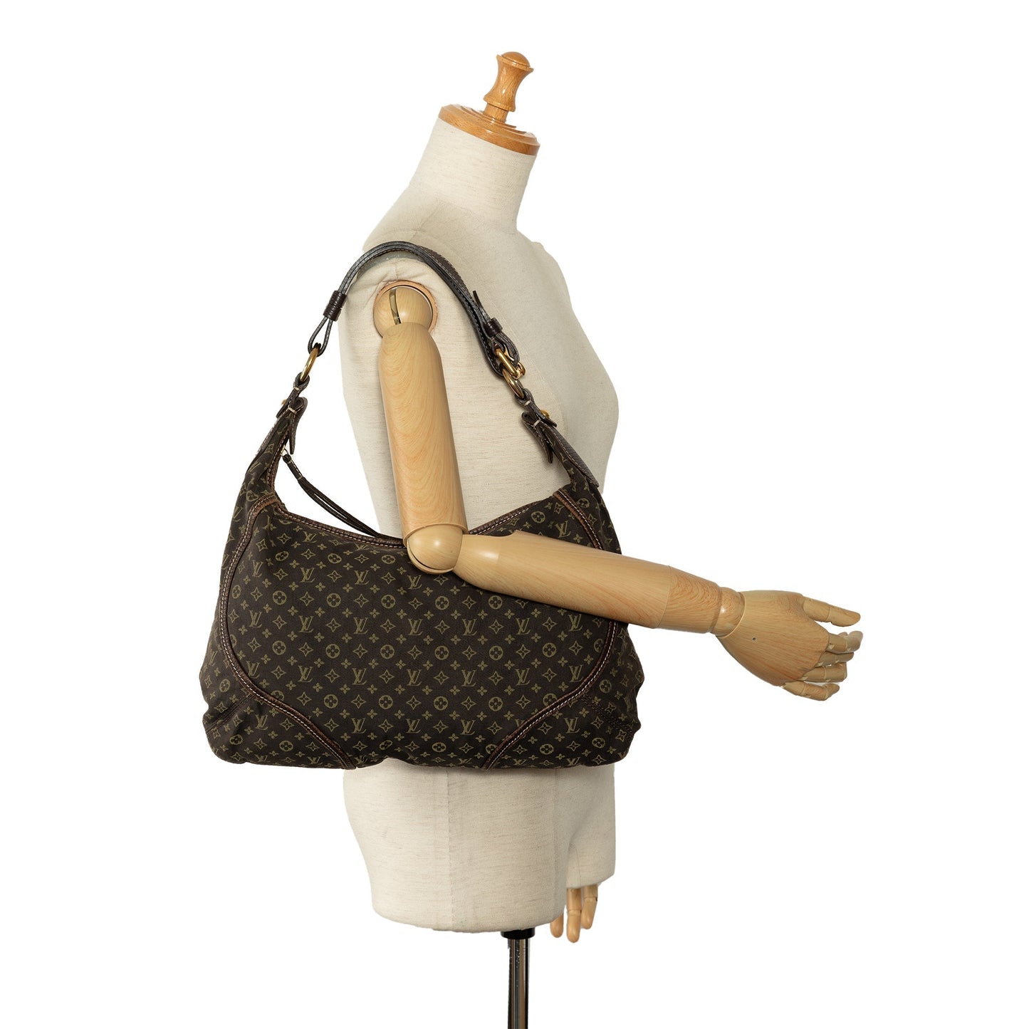 Brown Louis Vuitton Monogram Mini Lin Manon MM Shoulder Bag