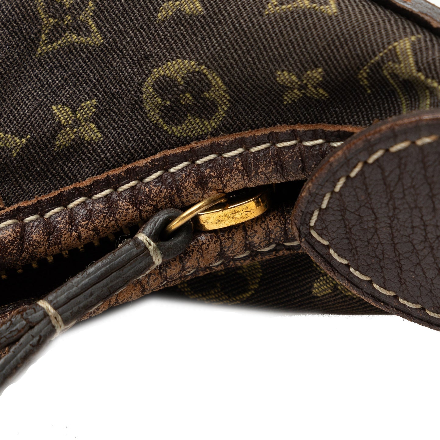 Brown Louis Vuitton Monogram Mini Lin Manon MM Shoulder Bag