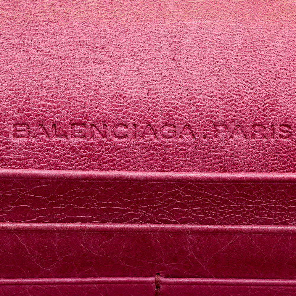 Balenciaga Agneau Motocross Classic Money Continental Wallet - FINAL SALE