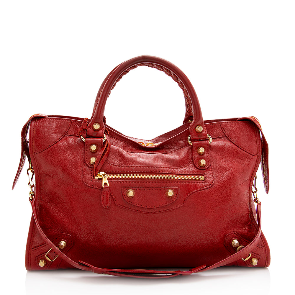 Balenciaga Agneau Giant 12 City Satchel