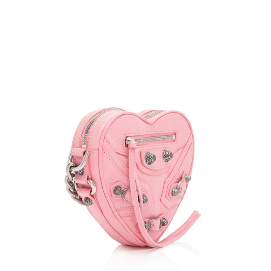 Balenciaga Agneau Le Cagole Heart Mini Bag