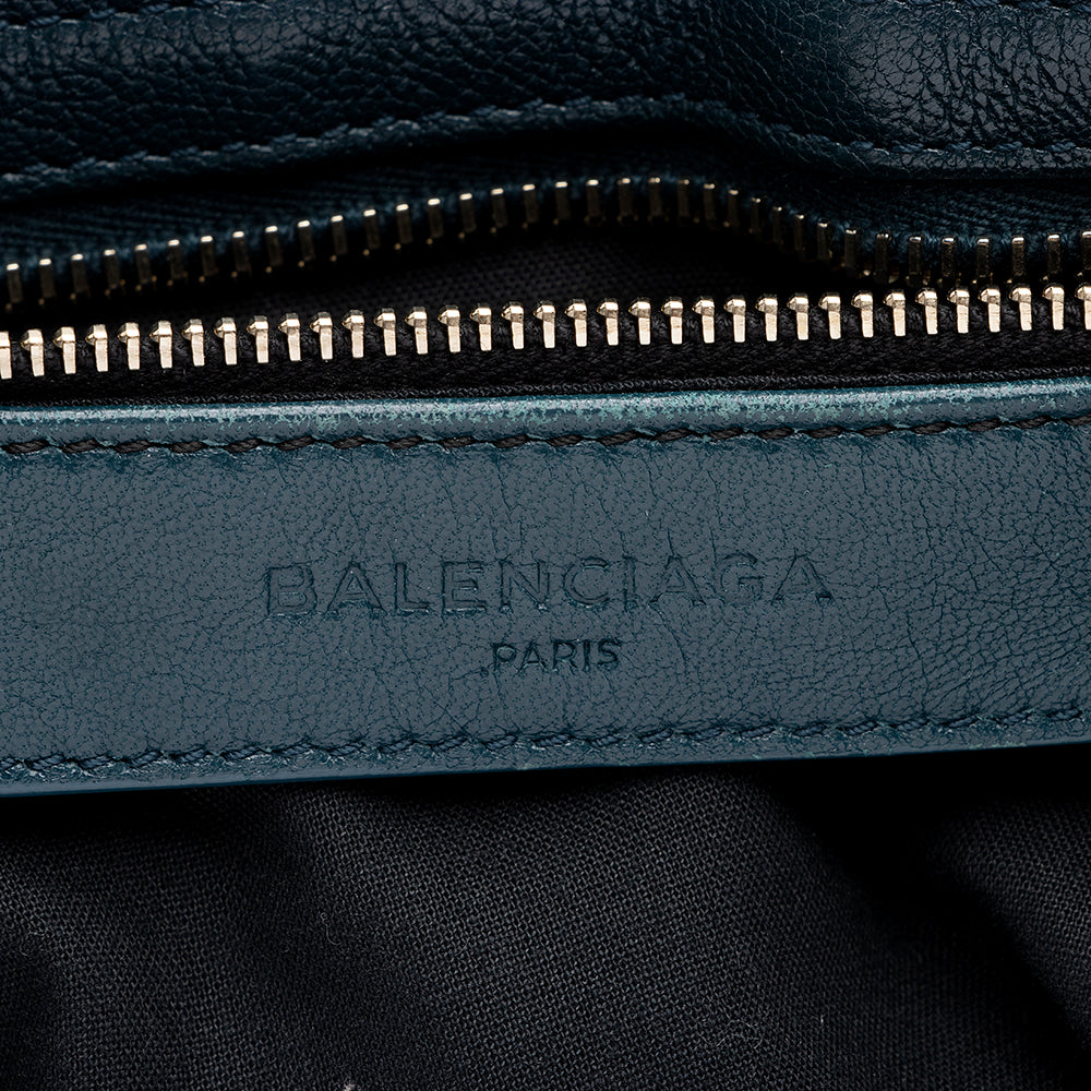 Balenciaga Agneau Metallic Edge City Satchel