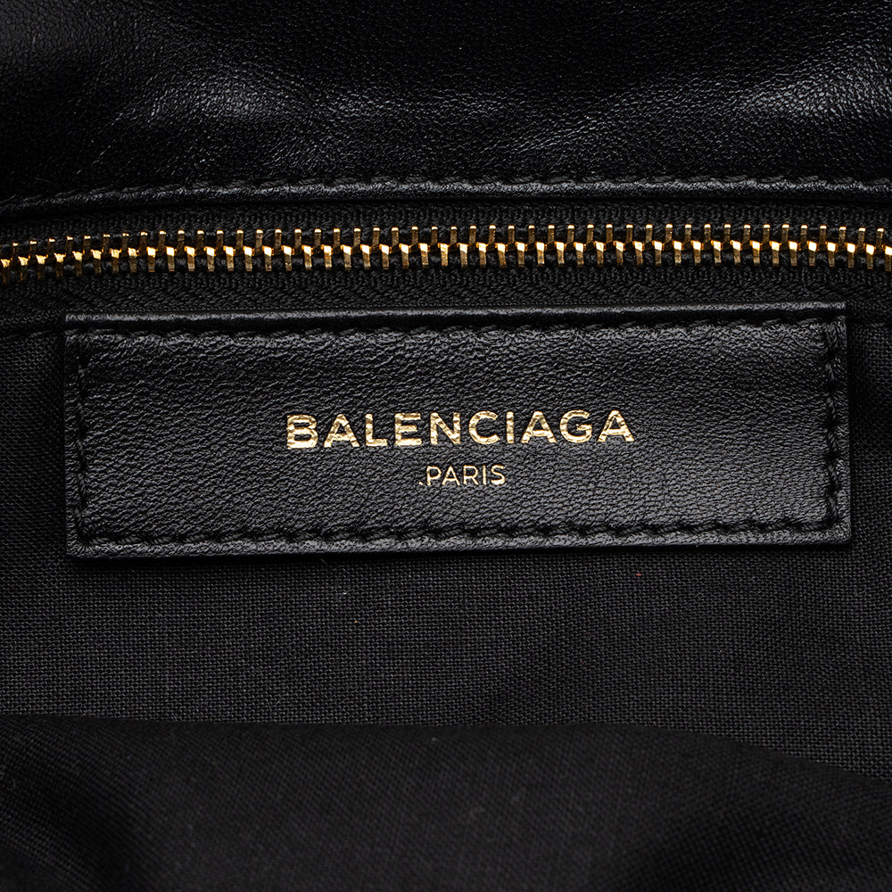 Balenciaga Agneau Metallic Edge Giant 12 Envelope Strap Clutch