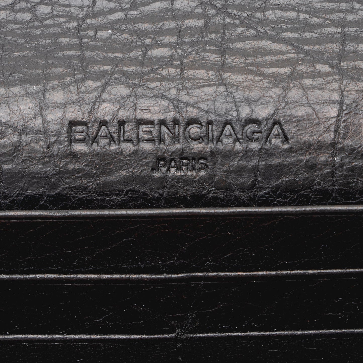 Balenciaga Agneau Motocross Classic Money Continental Wallet