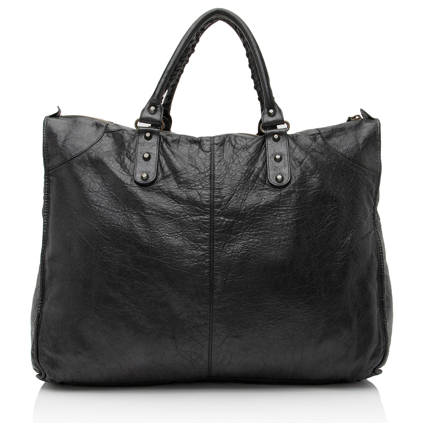 Balenciaga Agneau Motocross Classic Weekender Tote