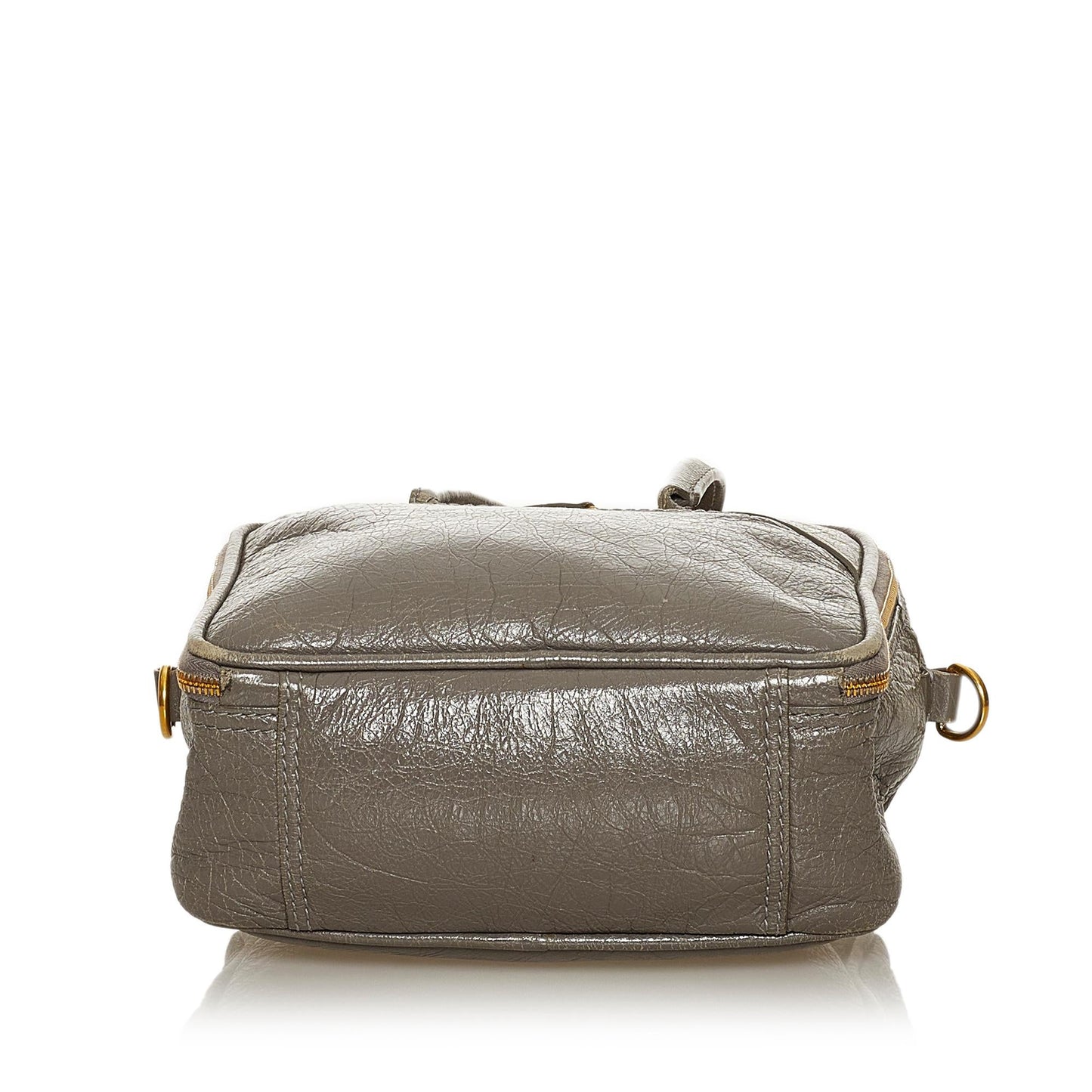 Balenciaga Blanket Square Leather Satchel