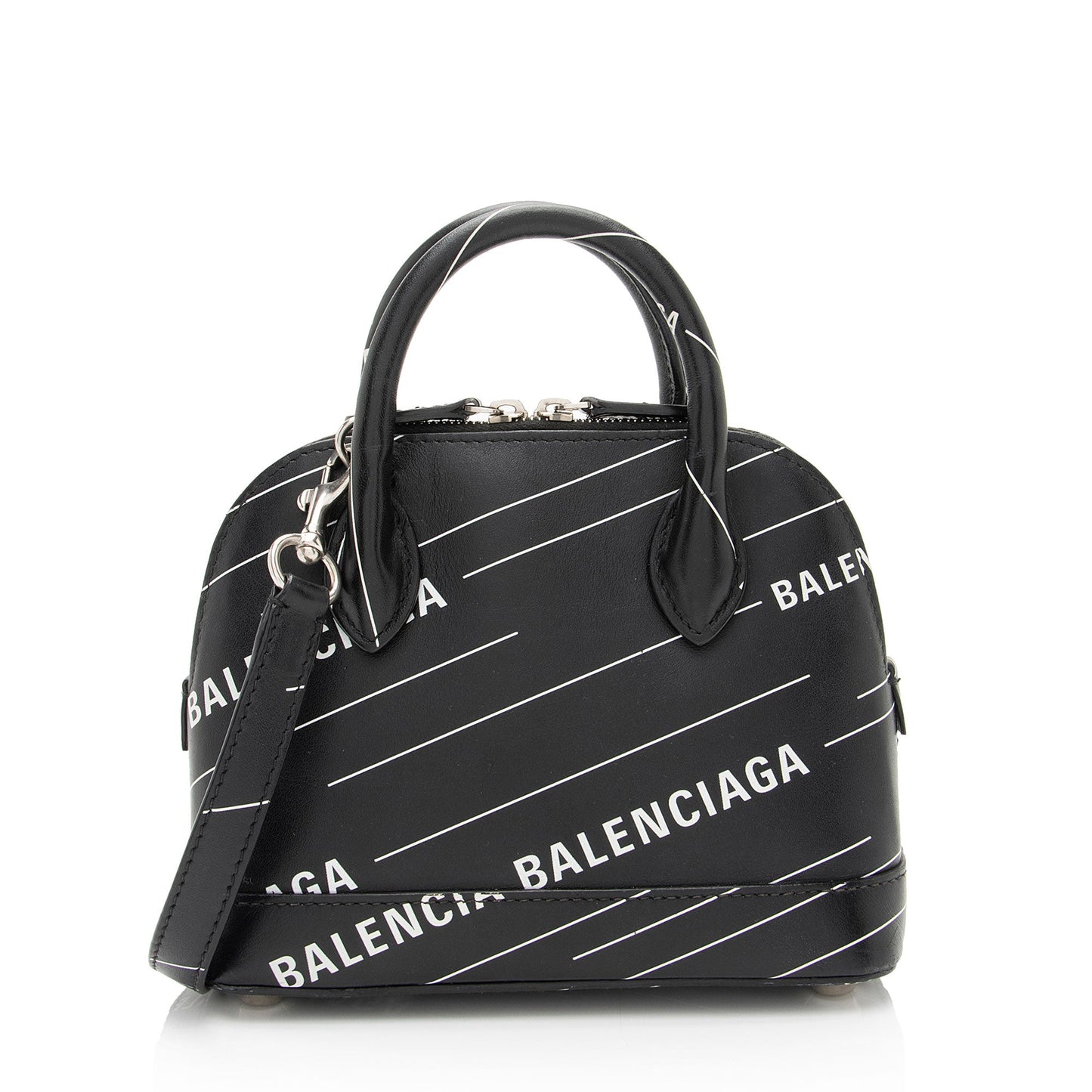 Balenciaga Calfskin Logo XXS Ville Top Handle