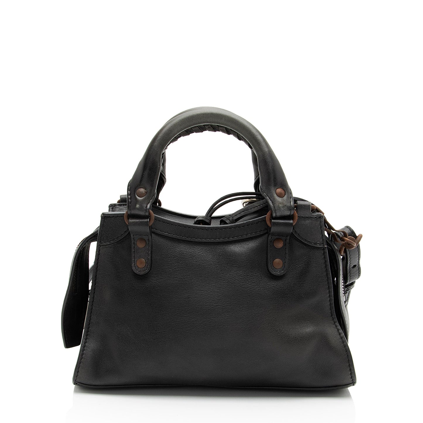 Balenciaga Calfskin Neo Classic Rust Hardware City Mini Satchel