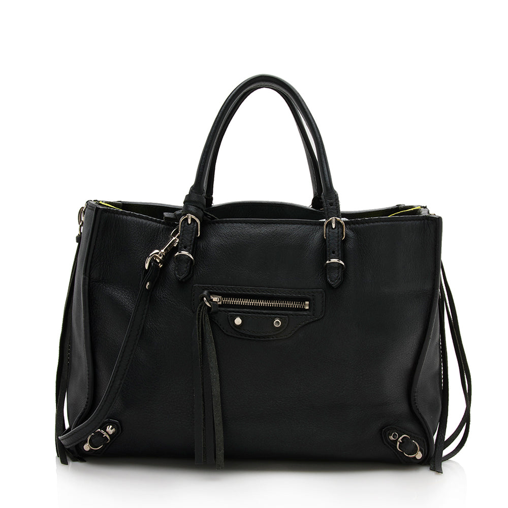 Balenciaga Calfskin Papier A6 Zip Around Tote - FINAL SALE