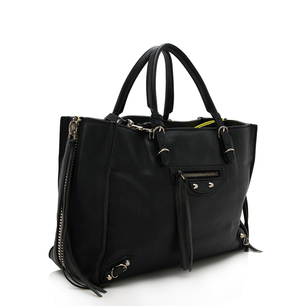 Balenciaga Calfskin Papier A6 Zip Around Tote - FINAL SALE