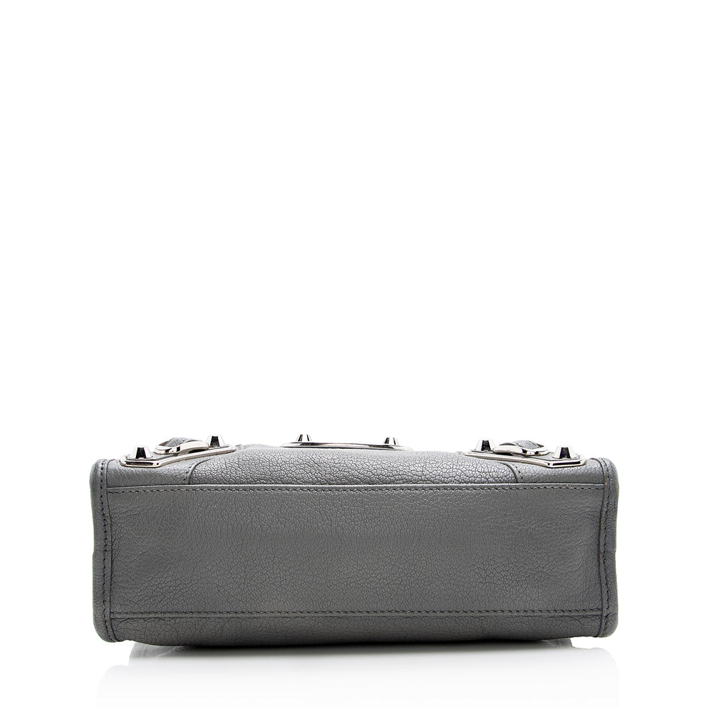 Balenciaga Chevre Metal Edge City Mini Satchel