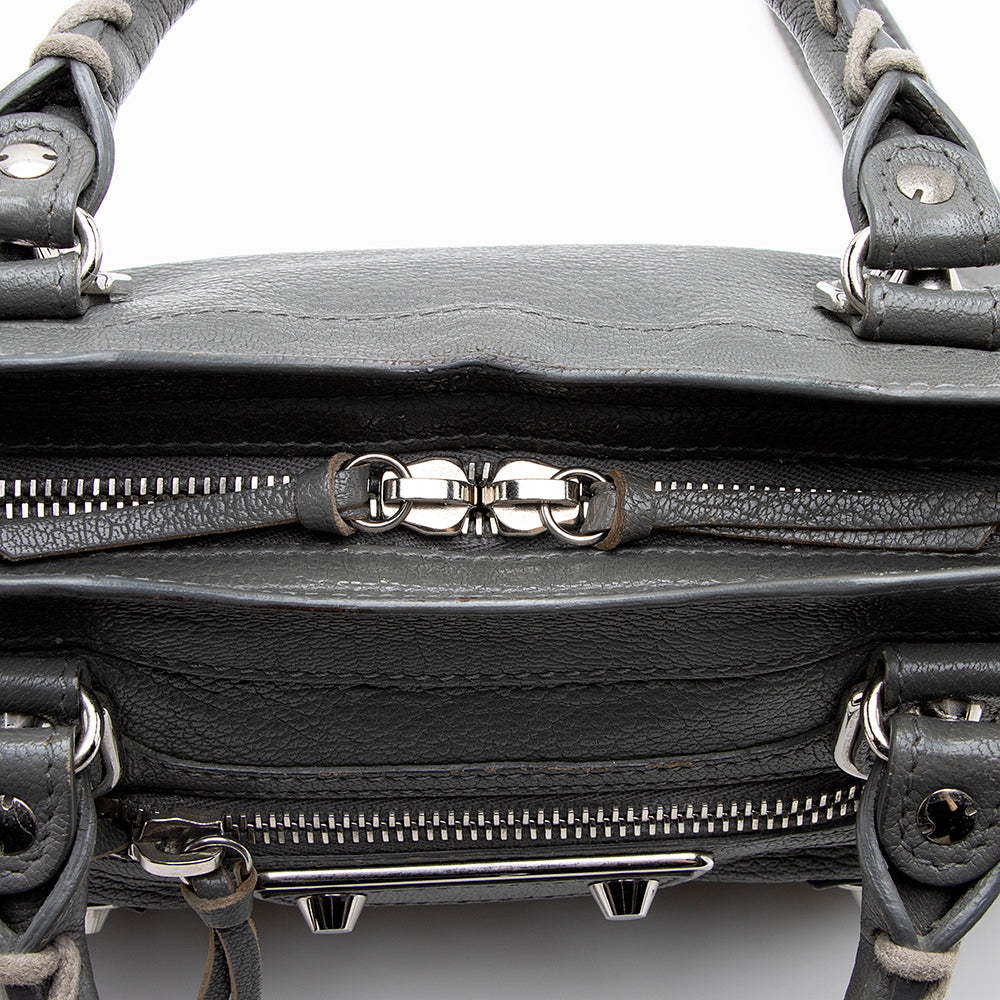 Balenciaga Chevre Metal Edge City Mini Satchel