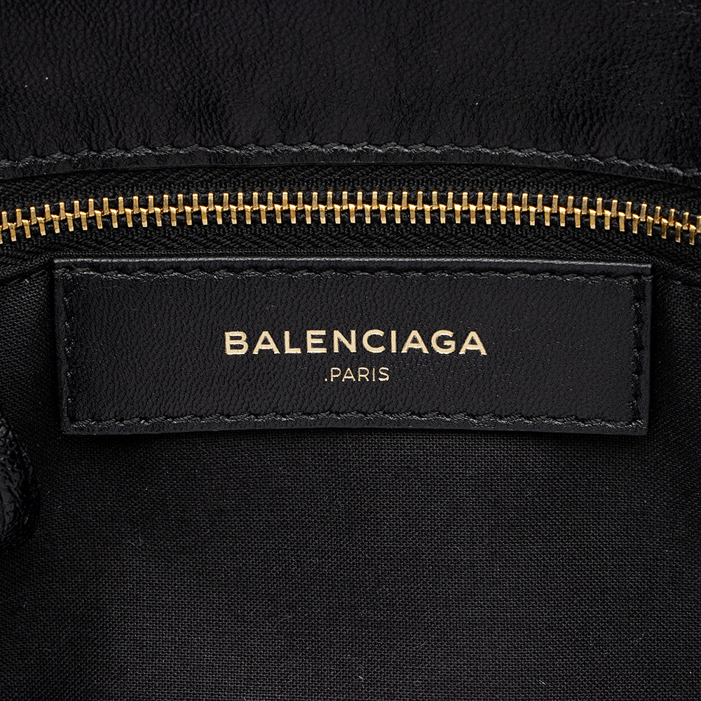 Balenciaga Chevre Metallic Edge Envelope Clutch