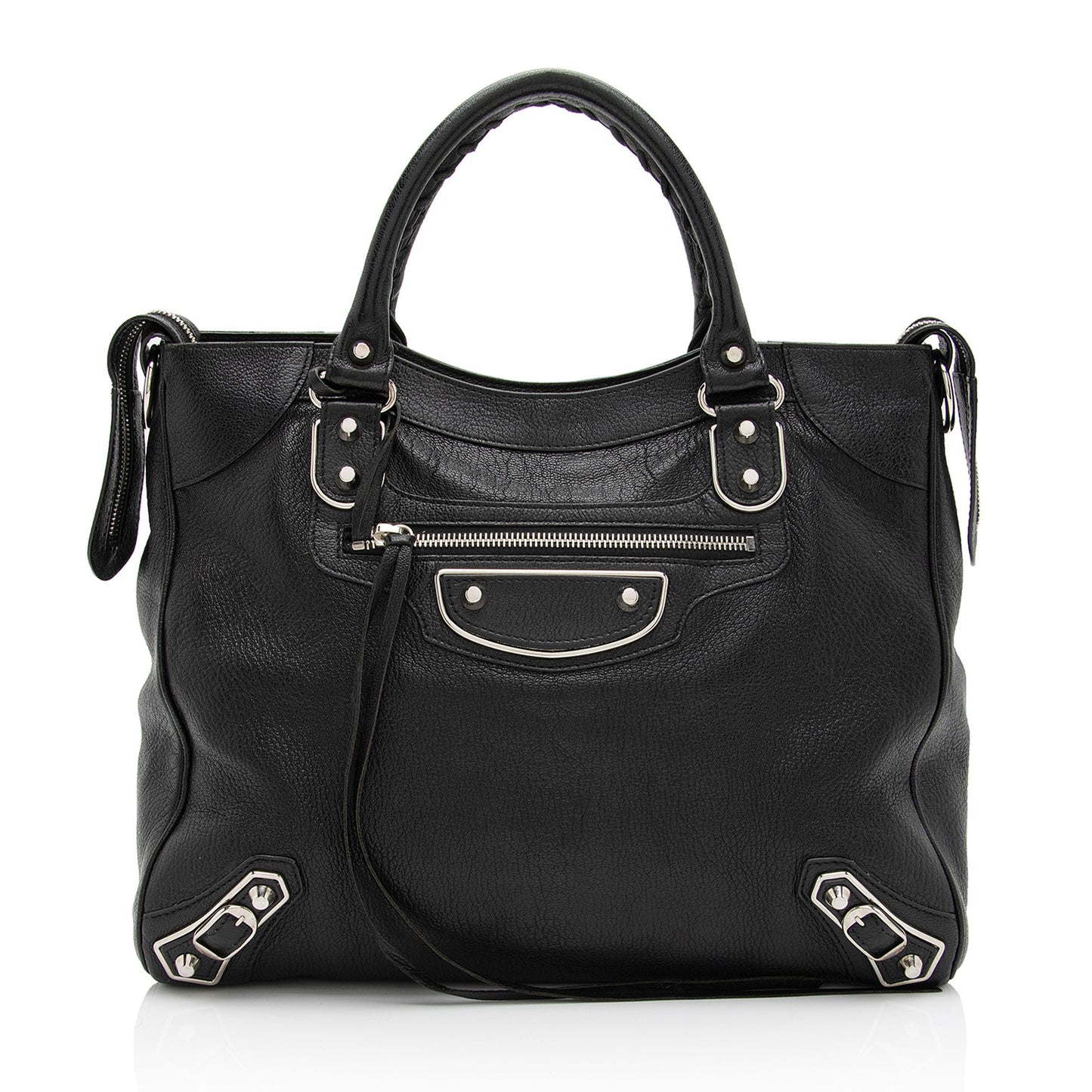 Balenciaga Chevre Metallic Edge Velo Satchel