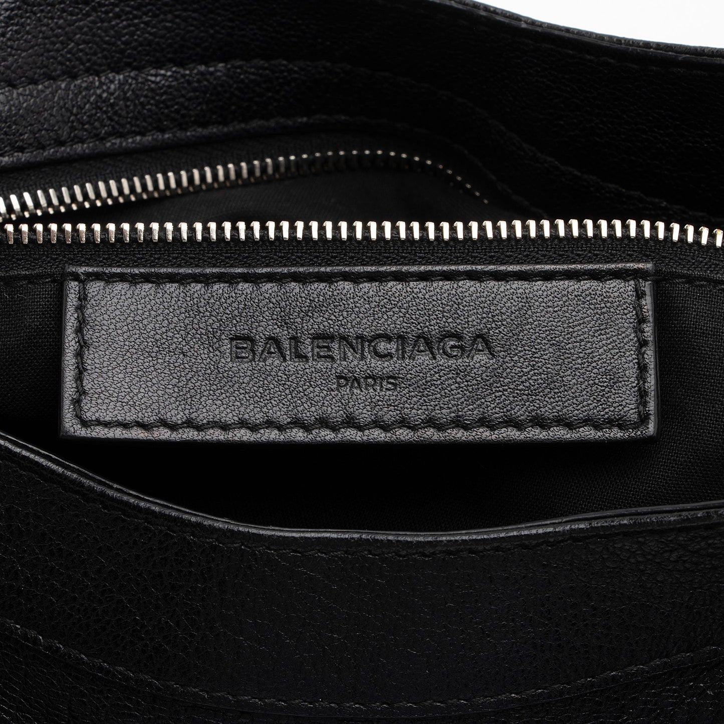 Balenciaga Chevre Metallic Edge Velo Satchel