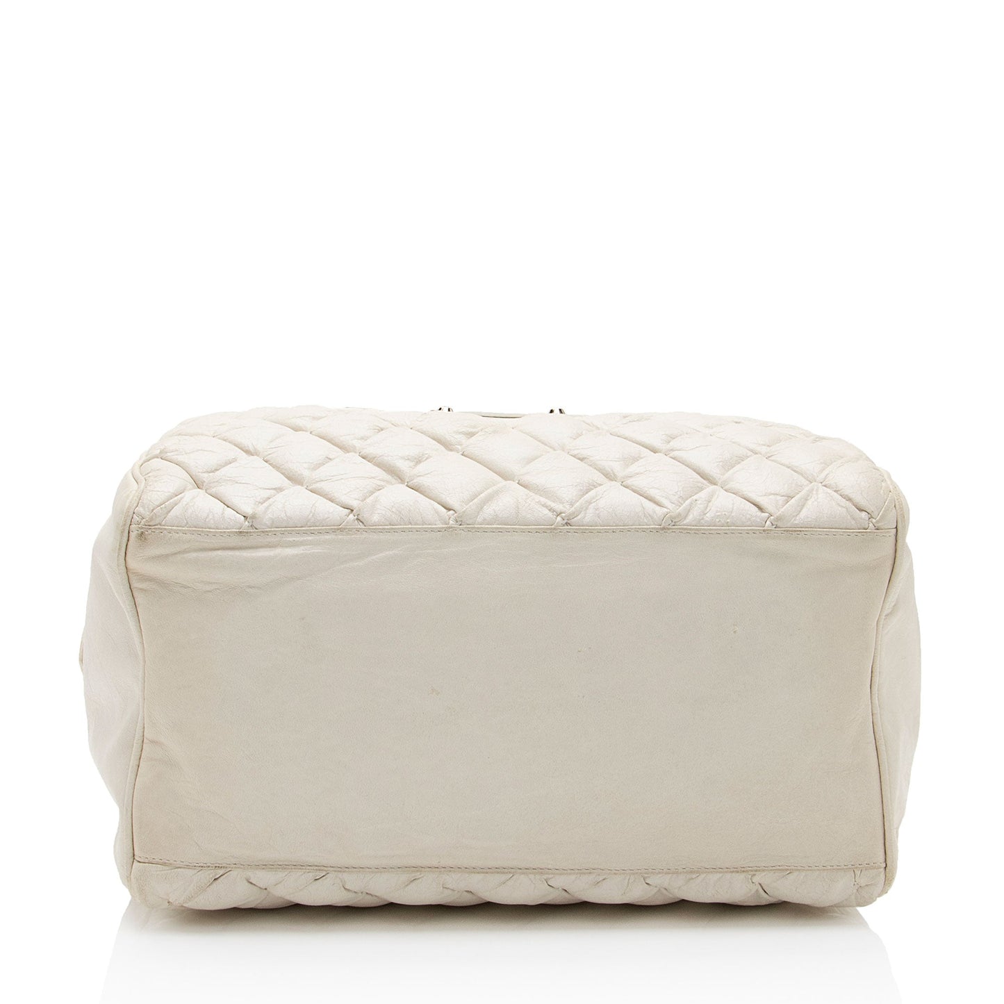 Balenciaga Chevre Quilted Matelasse Leather Boston Bag