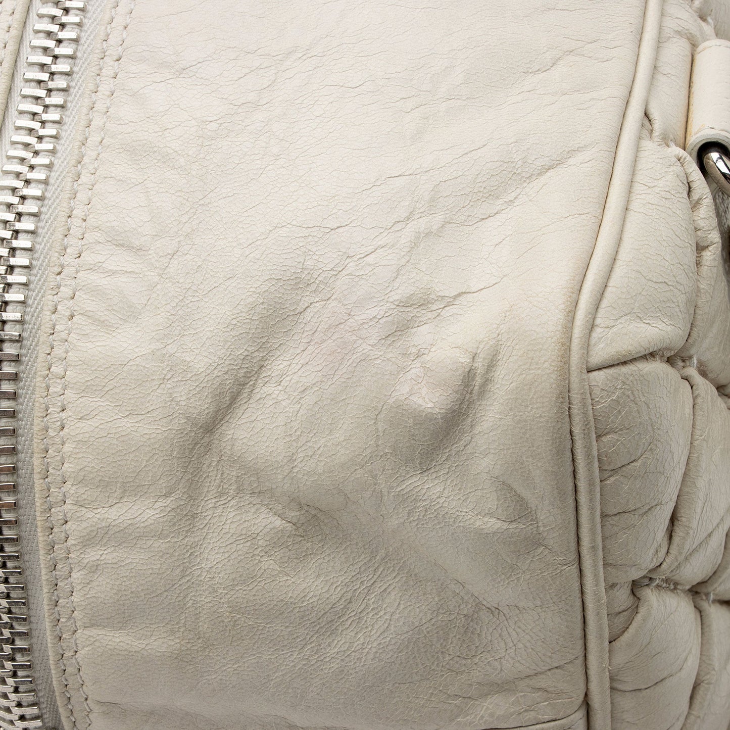 Balenciaga Chevre Quilted Matelasse Leather Boston Bag