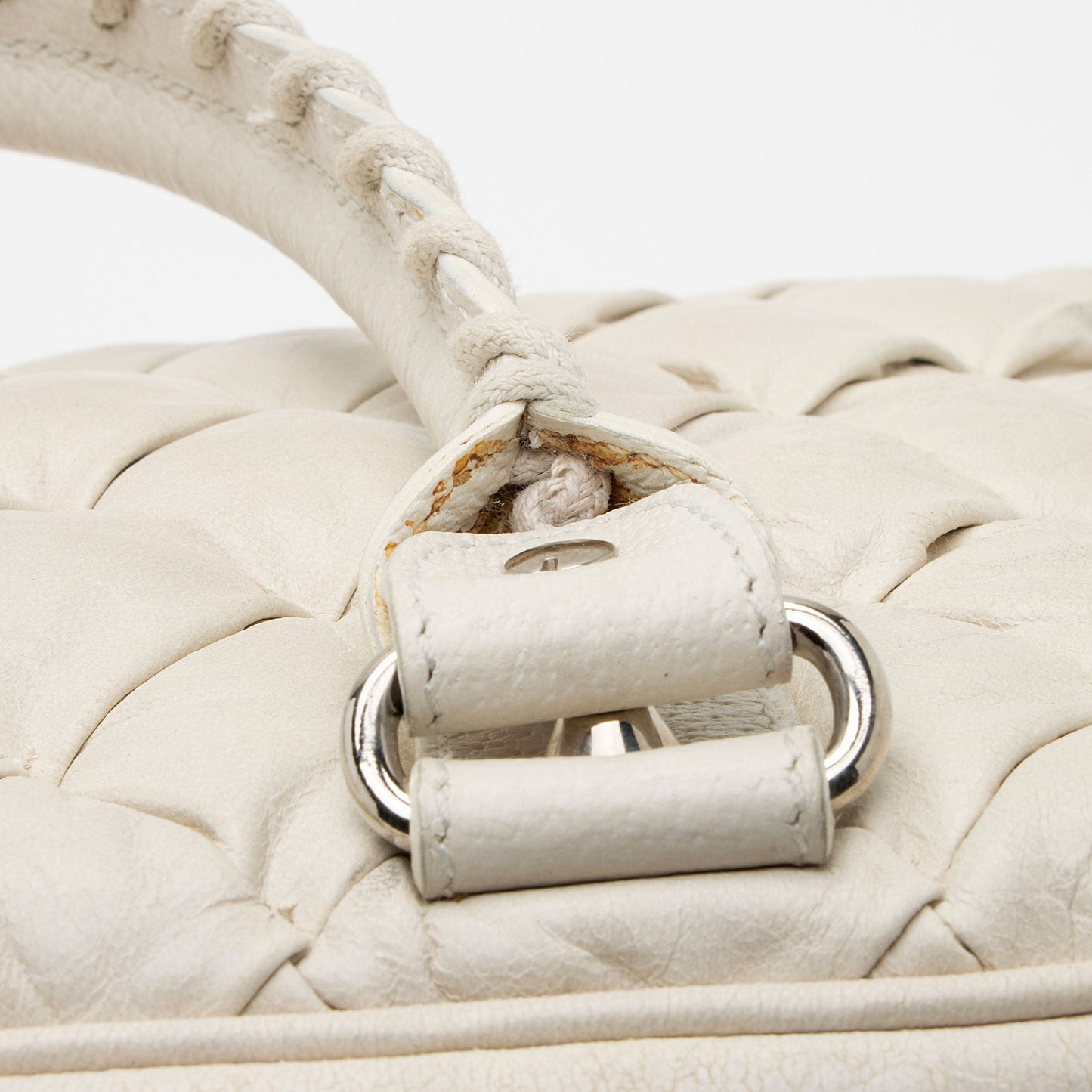 Balenciaga Chevre Quilted Matelasse Leather Boston Bag