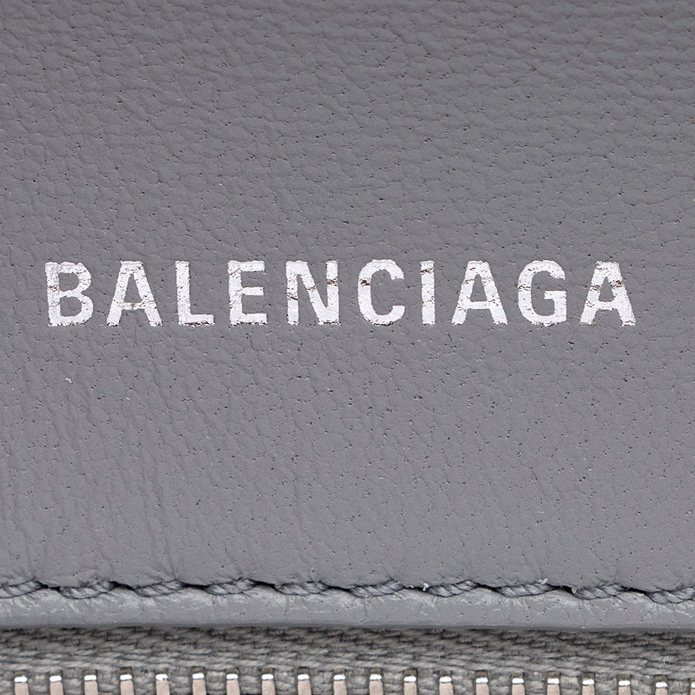 Balenciaga Croc Embossed Calfskin Hourglass Small Satchel