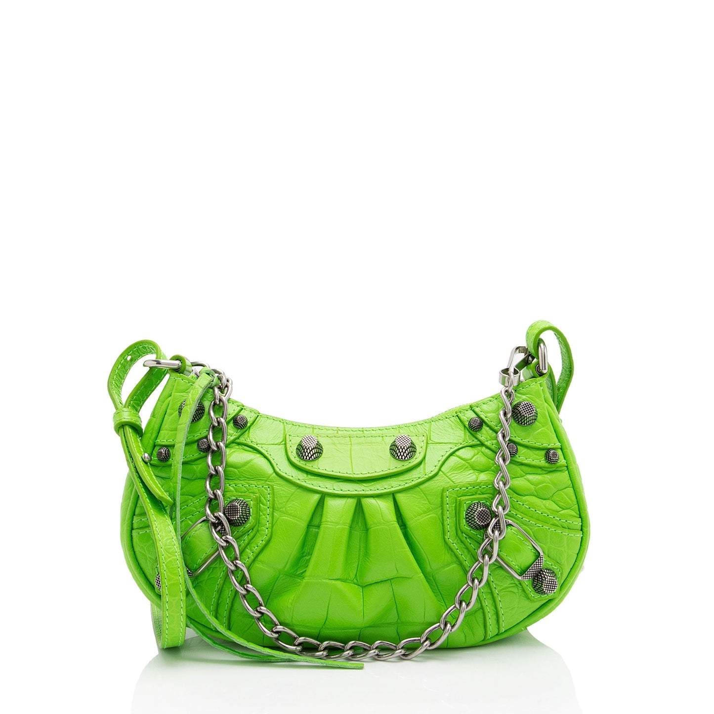 Balenciaga Croc Embossed Le Cagole Mini Crossbody Bag