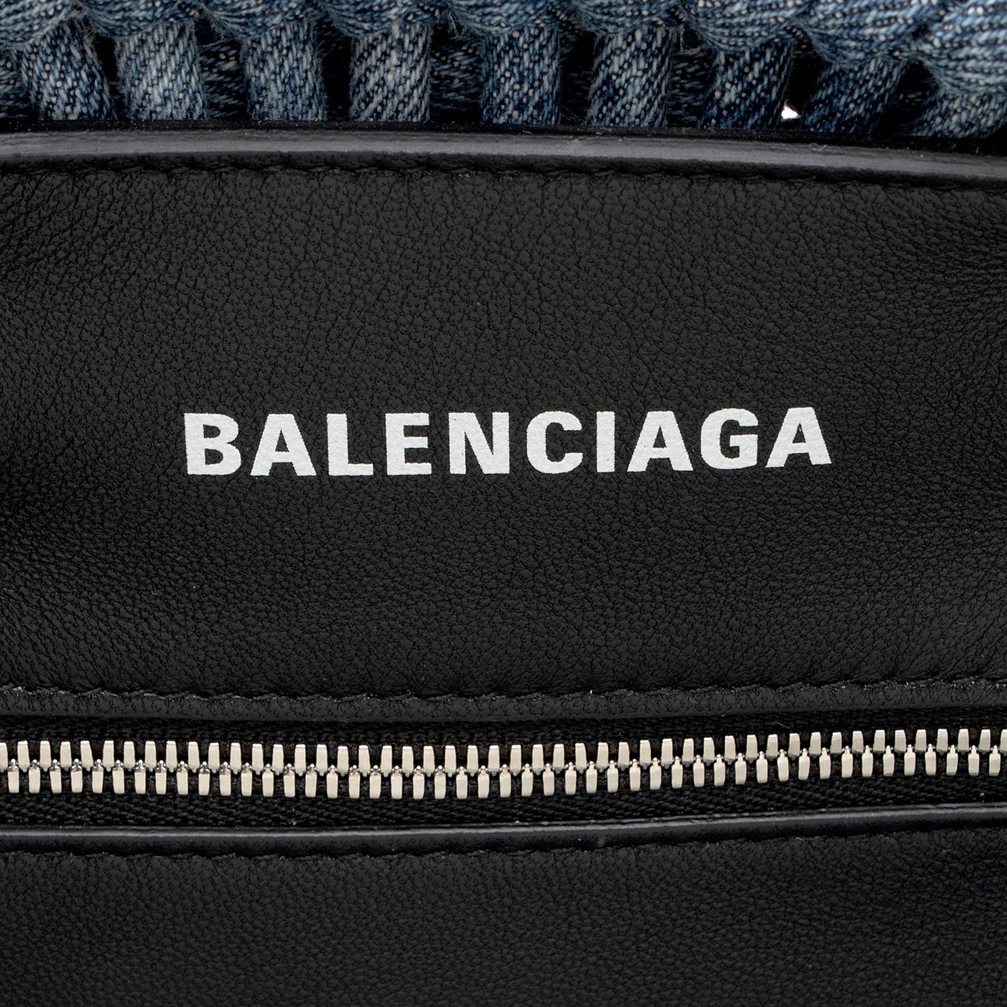 Balenciaga Denim Bistro Panier XS Tote