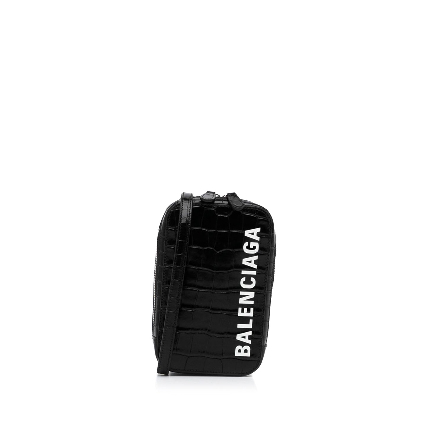 Balenciaga Embossed Zip Phone Holder