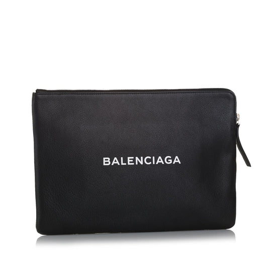 Balenciaga Everyday Logo Clutch