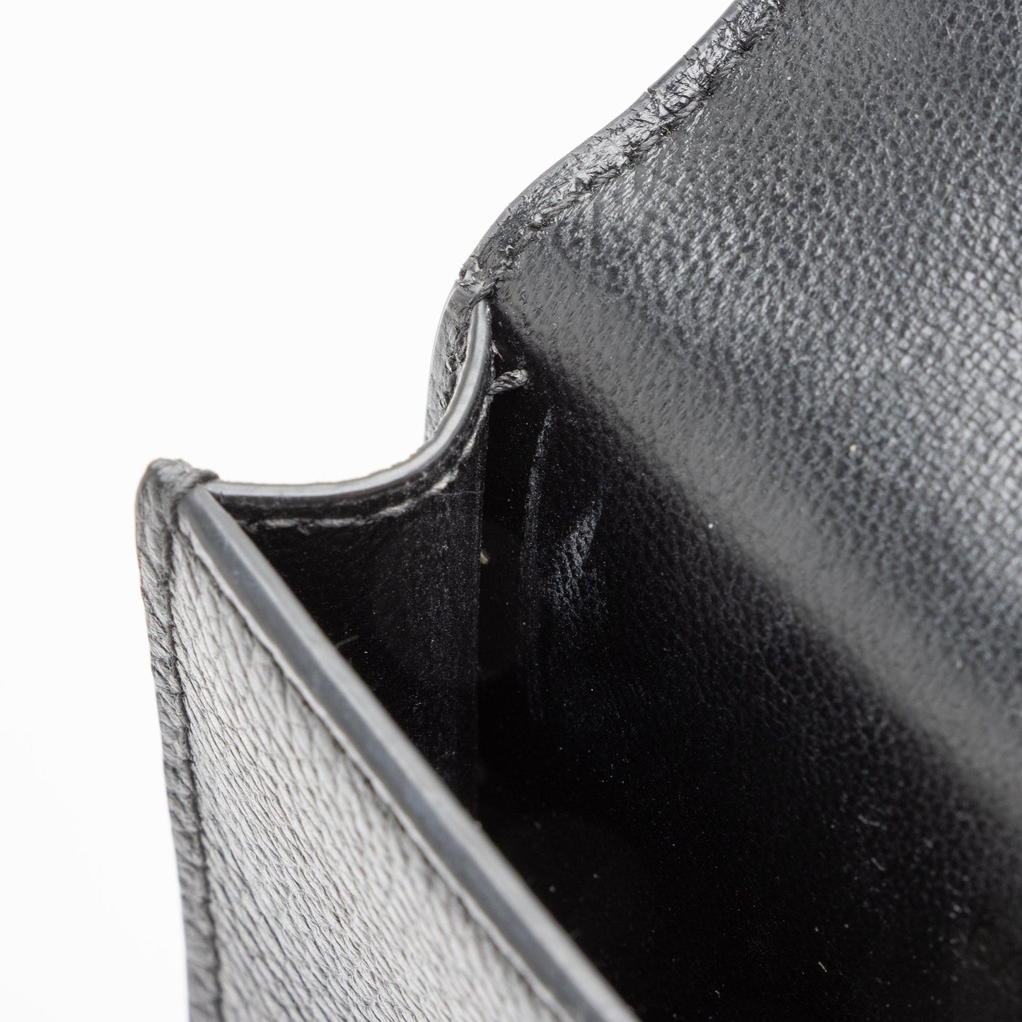 Balenciaga Grained Calfskin Logo Cash Phone Card Holder Flap Bag