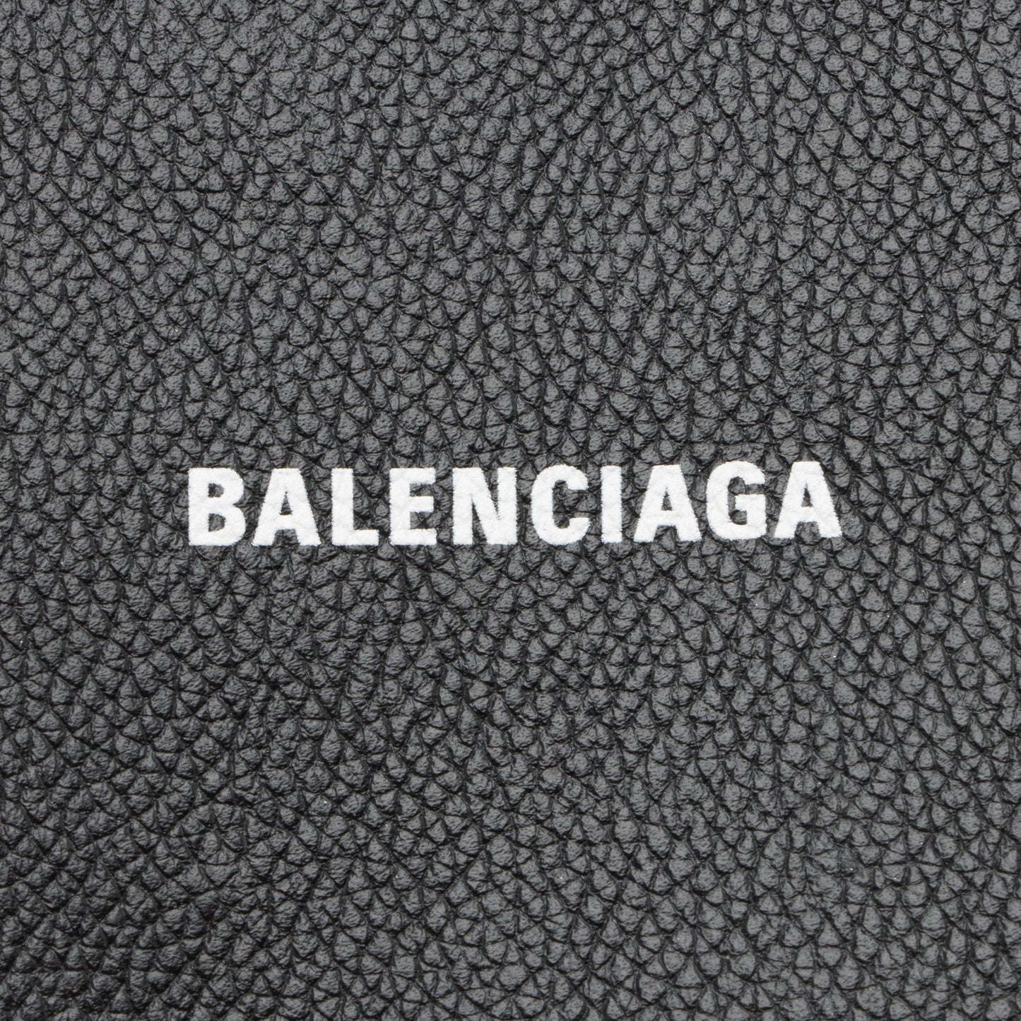 Balenciaga Grained Calfskin Logo Cash Phone Card Holder Flap Bag