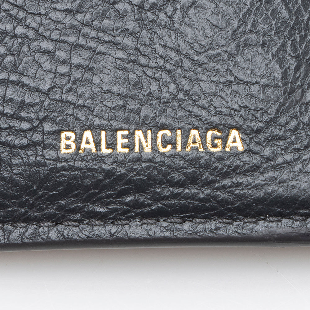 Balenciaga Leather Mini City Wallet