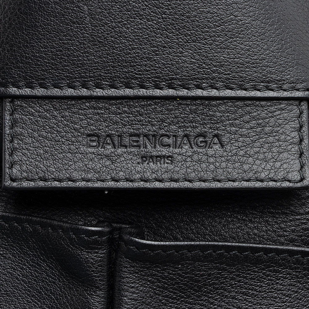 Balenciaga Leather Papier B4 Side Zip Tote