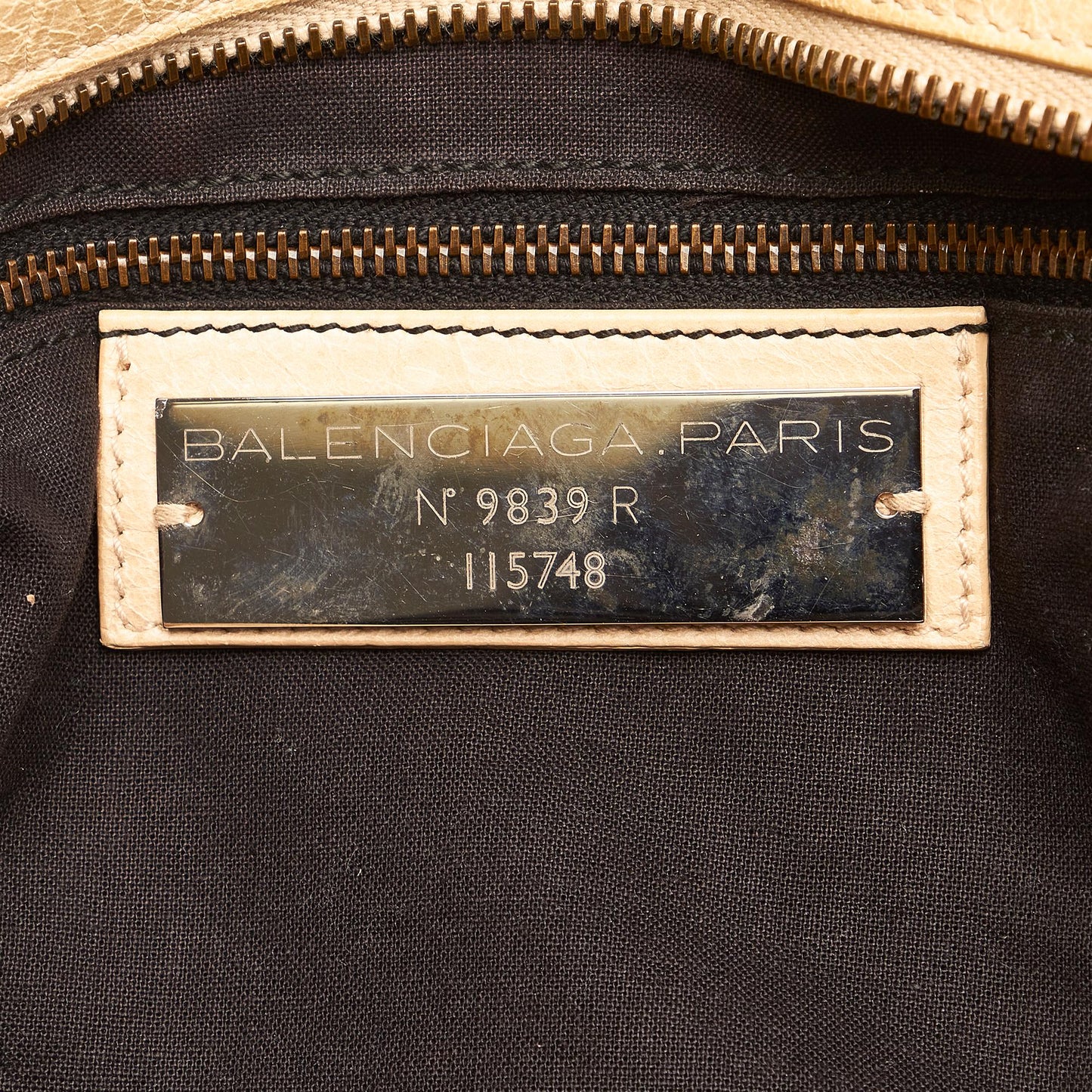 Balenciaga Motocross Classic City Lambskin Leather Satchel