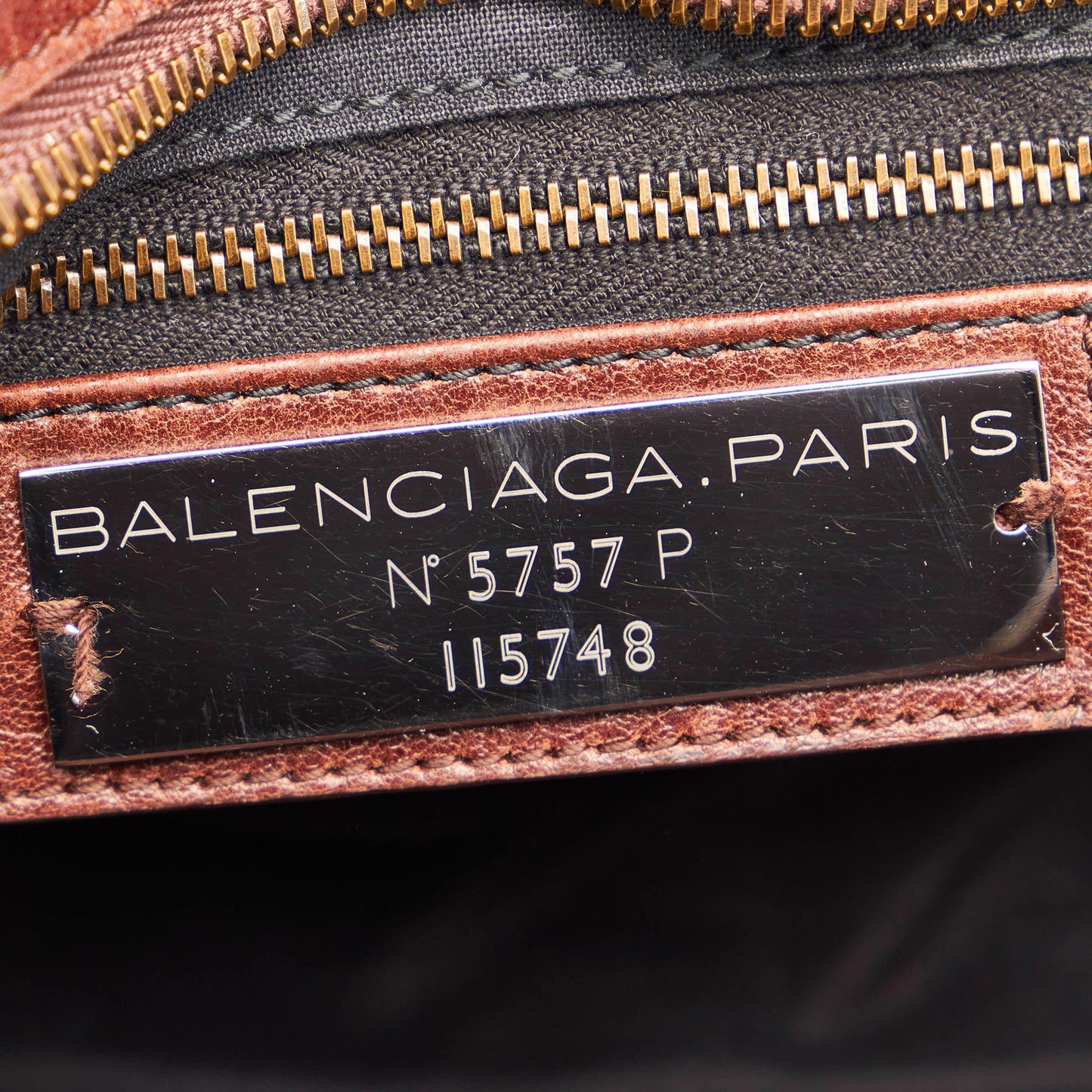 Balenciaga Motocross Classic City Lambskin Leather Satchel