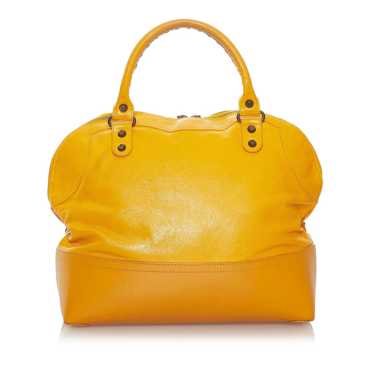 Balenciaga Motocross Classic Dome Leather Tote Bag