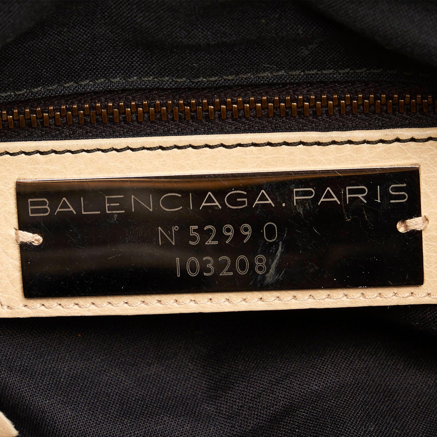 Balenciaga Motocross Classic First Lambskin Leather Satchel