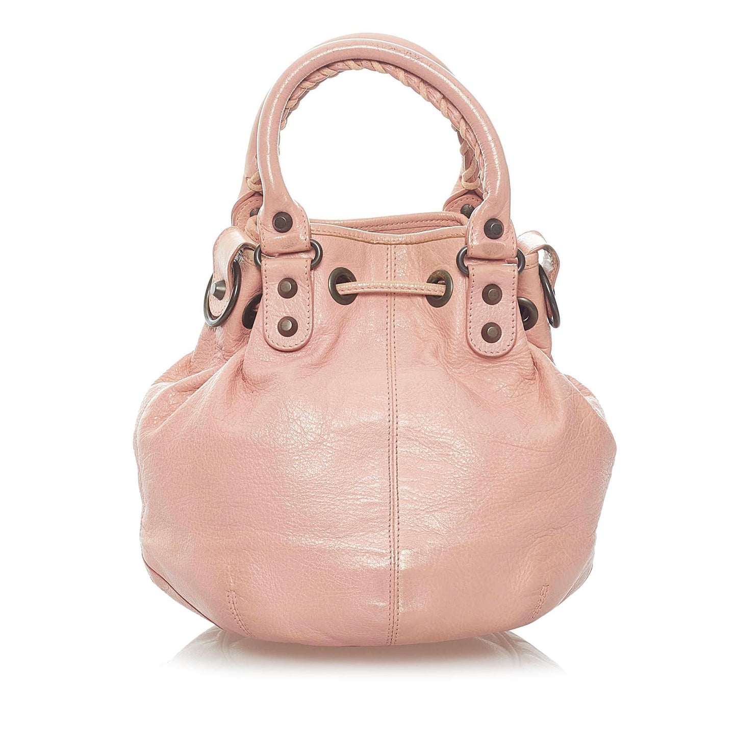 Balenciaga Motocross Classic Pompon Bucket Bag