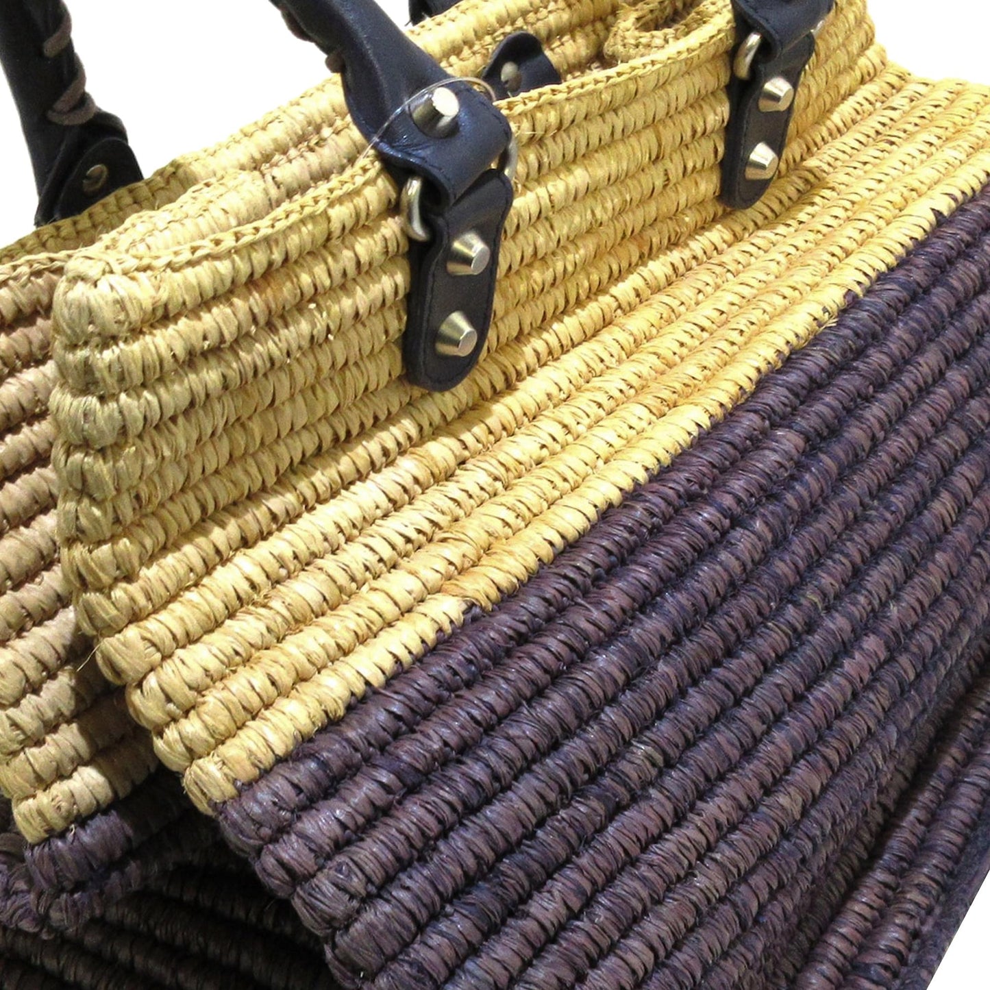 Balenciaga Motocross Classic Raffia Tote Bag