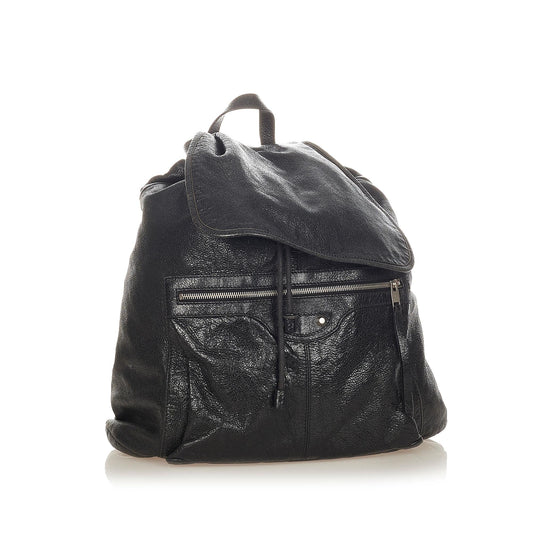 Balenciaga Motocross Classic Traveler S Leather Backpack