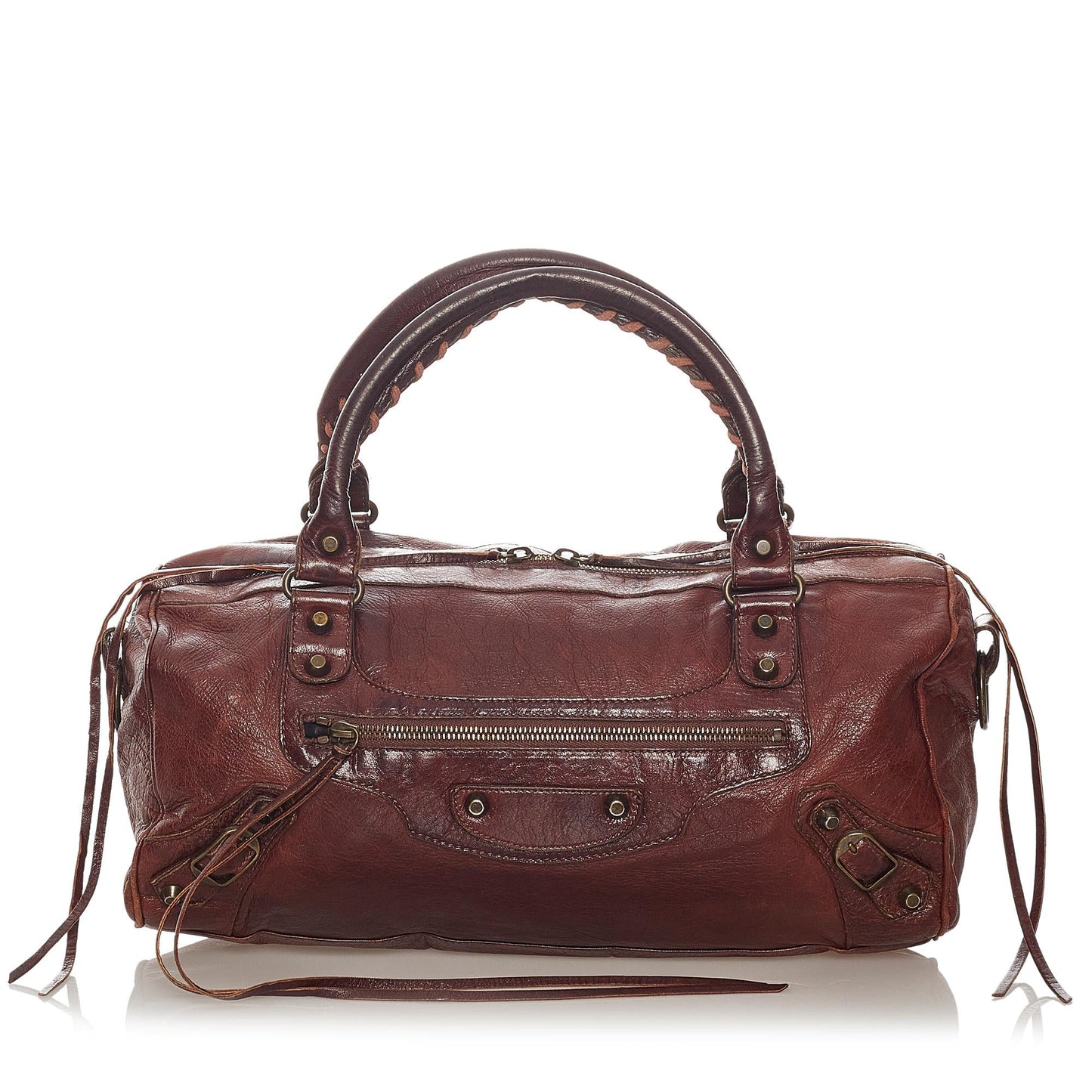 Balenciaga Motocross Classic Twiggy Leather Satchel