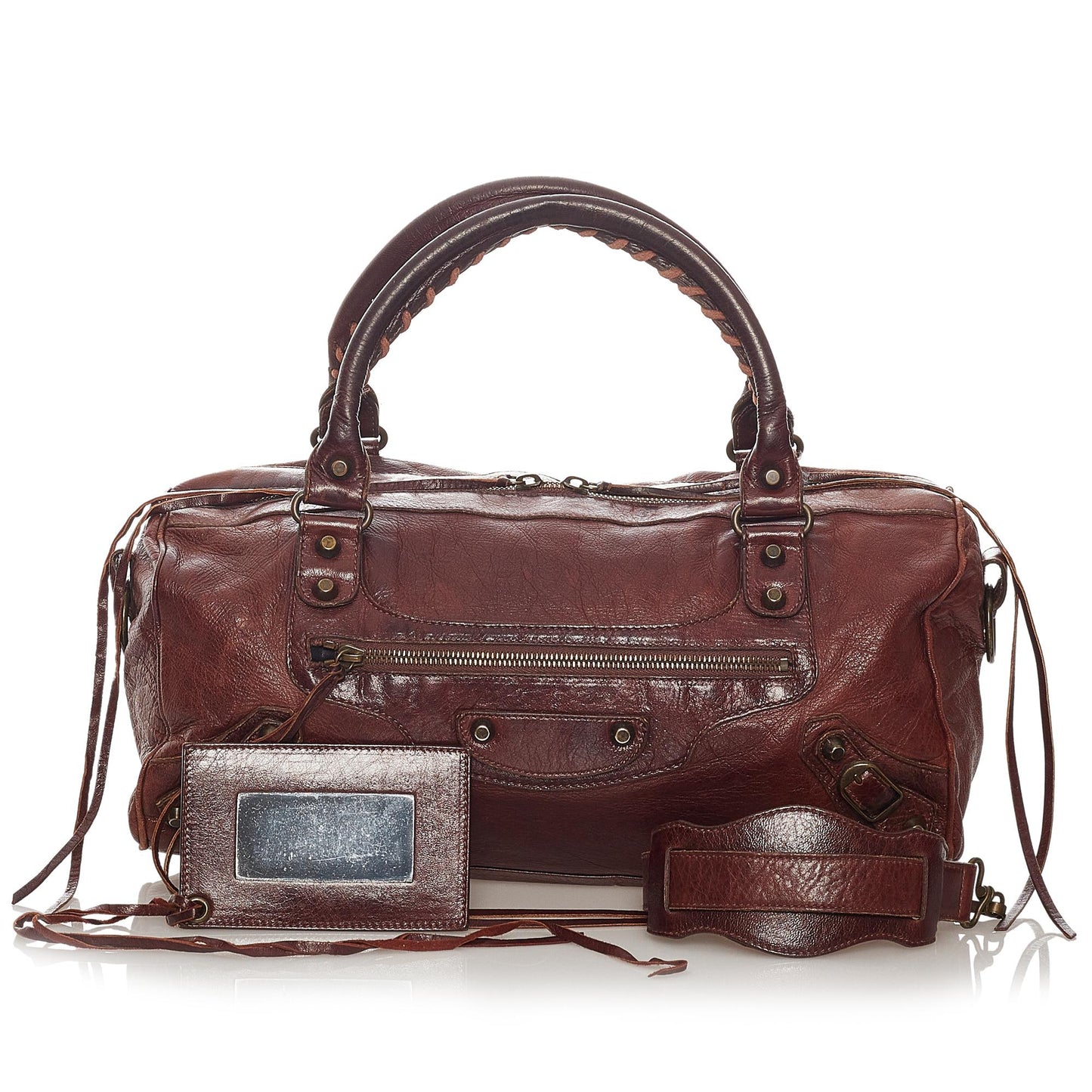 Balenciaga Motocross Classic Twiggy Leather Satchel