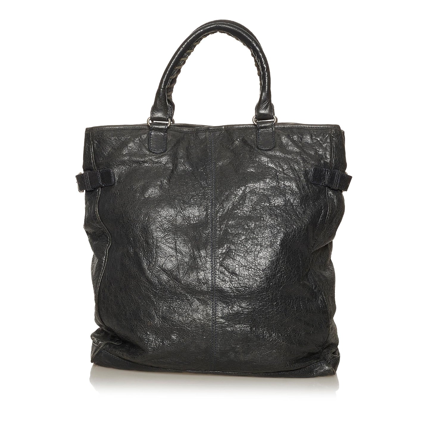 Balenciaga Motocross Hexagon Lambskin Leather Tote Bag