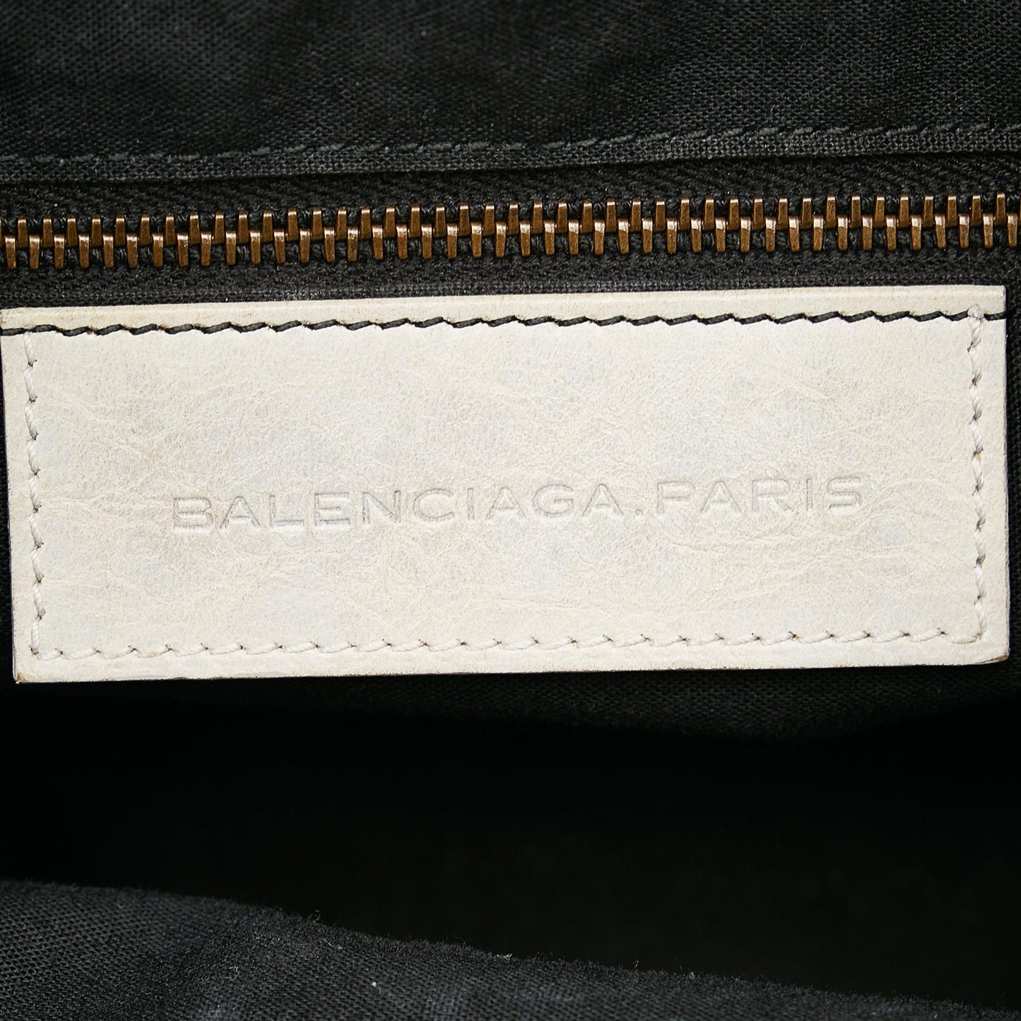 Balenciaga Motocross Pom Pom Leather Satchel