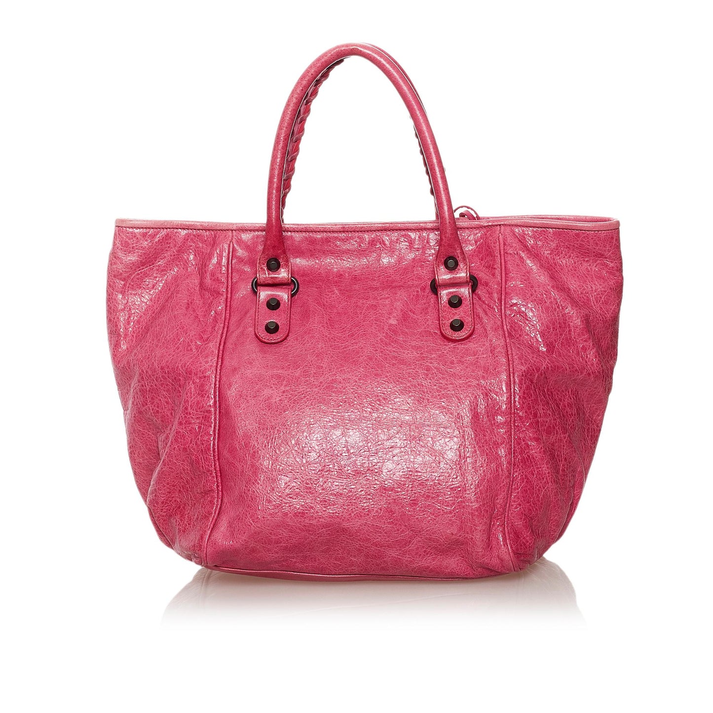 Balenciaga Motocross Sunday Leather Tote Bag