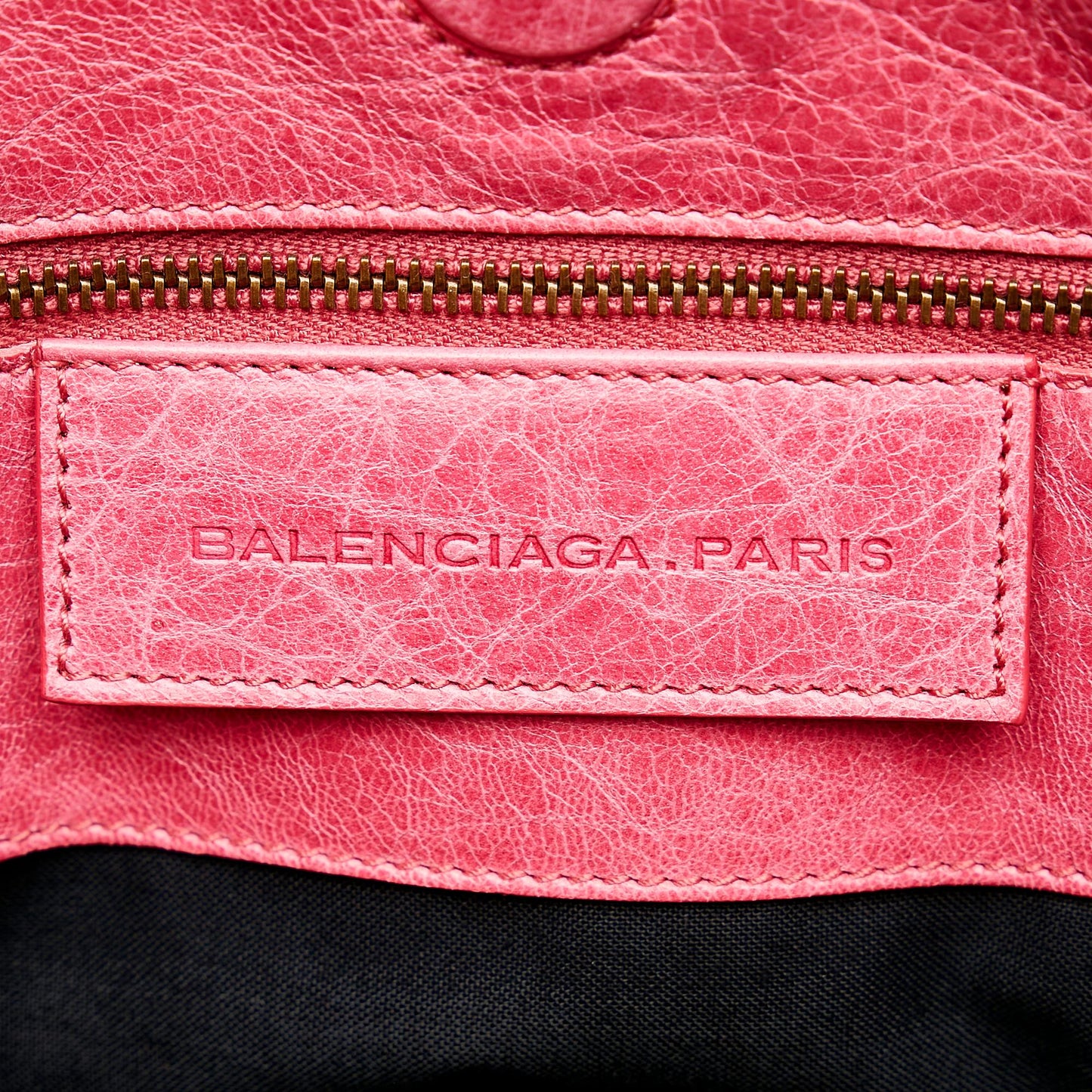 Balenciaga Motocross Sunday Leather Tote Bag