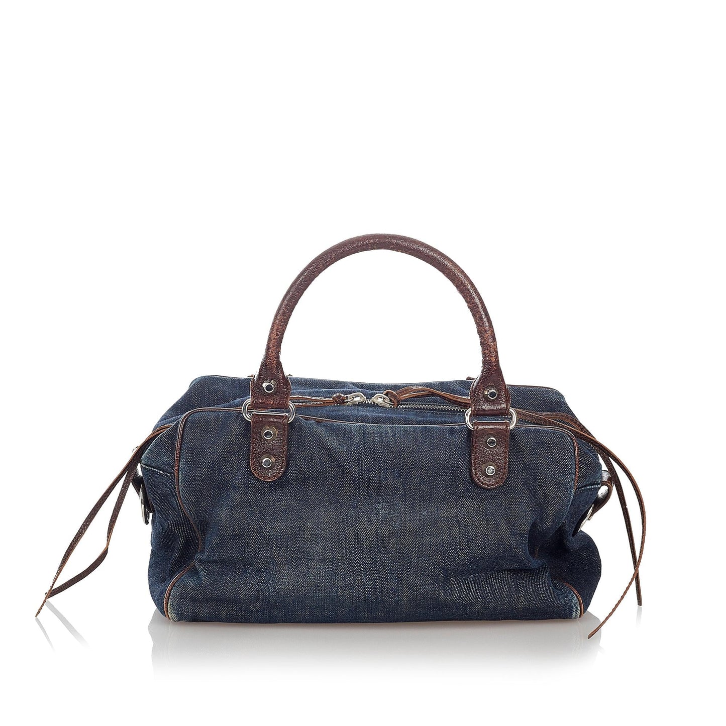 Balenciaga Motocross Twiggy Denim Handbag