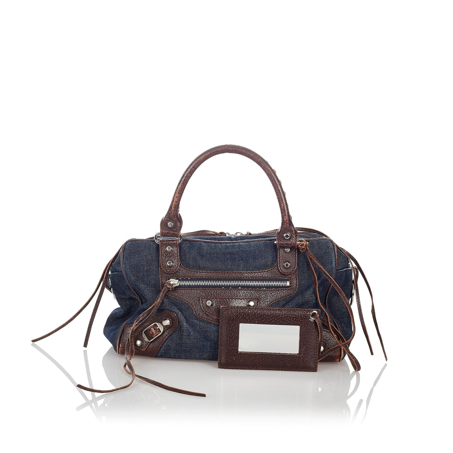 Balenciaga Motocross Twiggy Denim Handbag